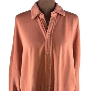 Lanston Oversized Button-Up Shirt Women's Medium Terra Cotta NWT REVOLVE Top